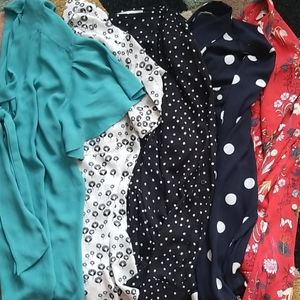 5 Loft Blouses-- Medium